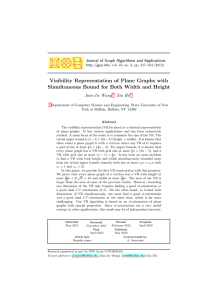 Visibility Representation of Plane Graphs with Jiun-Jie Wang