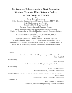 Performance Enhancements in Next Generation Wireless Networks Using Network Coding: