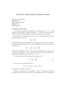 18.03 LA.1: Phase plane and linear systems