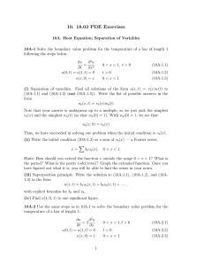 10. 18.03 PDE Exercises