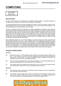 COMPUTING www.studyguide.pk