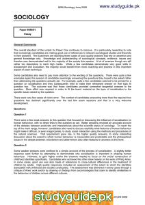 SOCIOLOGY www.studyguide.pk