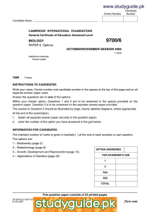 9700/6 www.studyguide.pk BIOLOGY