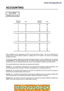 ACCOUNTING www.studyguide.pk