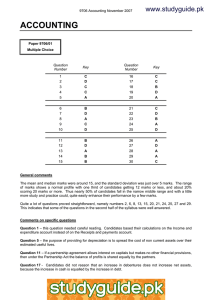 ACCOUNTING www.studyguide.pk