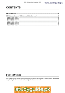 CONTENTS www.studyguide.pk