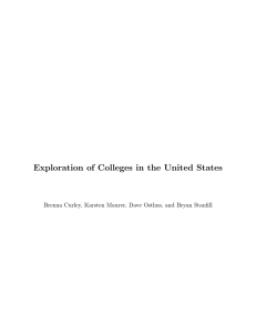 Exploration of Colleges in the United States