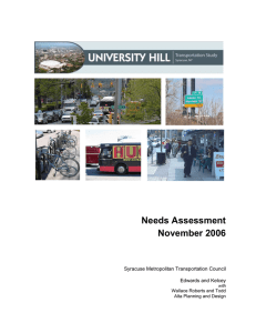 Needs Assessment November 2006 Syracuse Metropolitan Transportation Council