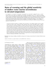 Rates of warming and the global sensitivity to elevated temperature