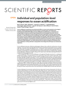 Individual and population-level responses to ocean acidification