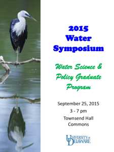 2015 Water Symposium Water Science &amp;