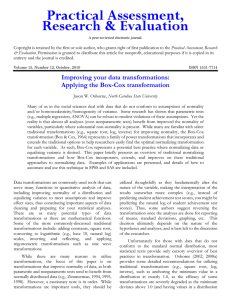 Improving your data transformations: Applying the Box-Cox transformation