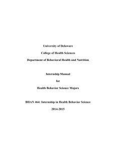 University of Delaware  College of Health Sciences