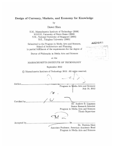 Design  of  Currency, Markets,  and  Economy ... Dawei  Shen