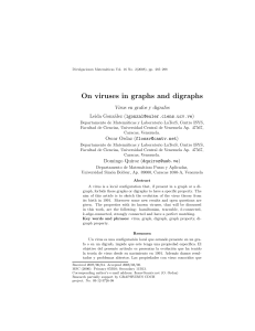 On viruses in graphs and digraphs Virus en grafos y digrafos