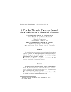 A Proof of Nehari’s Theorem through es