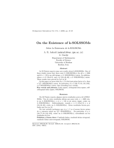 On the Existence of k-SOLSSOMs Sobre la Existencia de k-SOLSSOMs A. Gordji