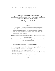 Common fixed points of Ciric quasi-contractive operators through Ishikawa