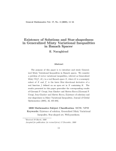 Existence of Solutions and Star-shapedness in Generalized Minty Variational Inequalities