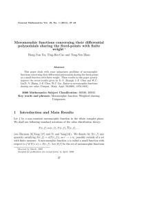 Meromorphic functions concerning their differential polynomials sharing the fixed-points with finite weight