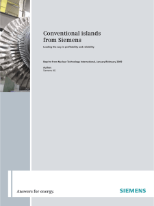 Conventional islands from Siemens