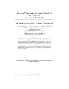 Journal of Graph Algorithms and Applications
