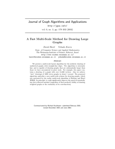 Journal of Graph Algorithms and Applications Graphs