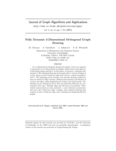 Journal of Graph Algorithms and Applications Fully Dynamic 3-Dimensional Orthogonal Graph Drawing