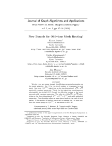 Journal of Graph Algorithms and Applications