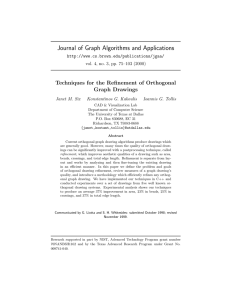 Journal of Graph Algorithms and Applications Graph Drawings