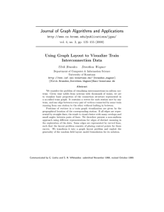 Journal of Graph Algorithms and Applications Interconnection Data