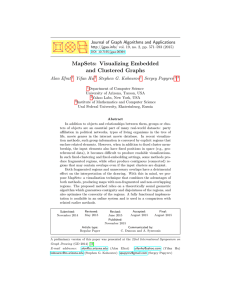 MapSets: Visualizing Embedded and Clustered Graphs Journal of Graph Algorithms and Applications