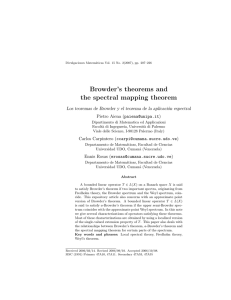 Browder’s theorems and the spectral mapping theorem Pietro Aiena ()