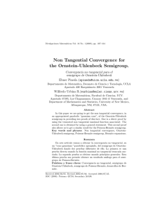 Non Tangential Convergence for the Ornstein-Uhlenbeck Semigroup. Convergencia no tangencial para el