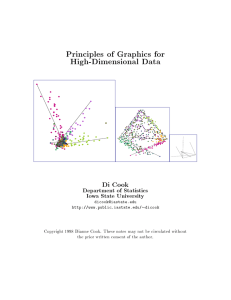 Principles of Graphics for High-Dimensional Data Department of Statistics Iowa State University