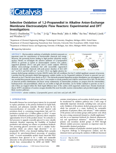 Selective Oxidation of 1,2-Propanediol in Alkaline Anion-Exchange