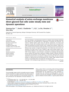 Numerical analysis of anion-exchange membrane dynamic operations