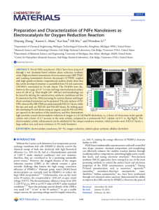 Preparation and Characterization of PdFe Nanoleaves as Zhiyong Zhang, Karren L. More,