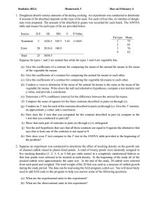 Statistics 402A Homework 3 Due on February 4