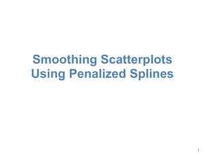 Smoothing Scatterplots Using Penalized Splines 1