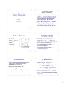 Parametric Empirical Bayes Methods for Microarrays