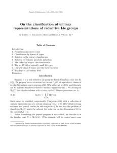 On the classification of unitary representations of reductive Lie groups