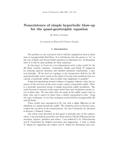 Nonexistence of simple hyperbolic blow-up for the quasi-geostrophic equation