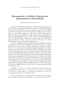 Homogeneity of infinite dimensional isoparametric submanifolds