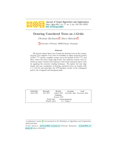 Drawing Unordered Trees on k-Grids Journal of Graph Algorithms and Applications
