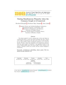 Testing Simultaneous Planarity when the Common Graph is 2-Connected Bernhard Haeupler