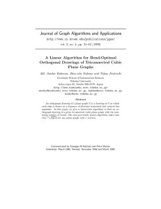 Journal of Graph Algorithms and Applications A Linear Algorithm for Bend-Optimal