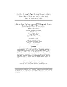 Journal of Graph Algorithms and Applications Algorithms for Incremental Orthogonal Graph
