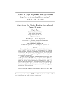 Journal of Graph Algorithms and Applications Graph Drawing