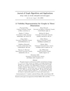 Journal of Graph Algorithms and Applications Dimensions